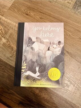 Source Unknown You Belong Here Hardcover Book - Pink, Gray